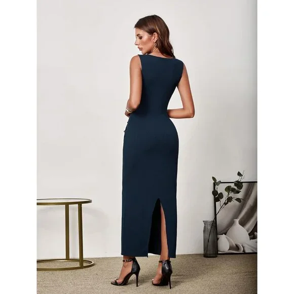 knee length silk dresses A-Line Knee Length Silk-Like Graduation Dresses COCOMELODY CS0542, Dark Ivory main image 1